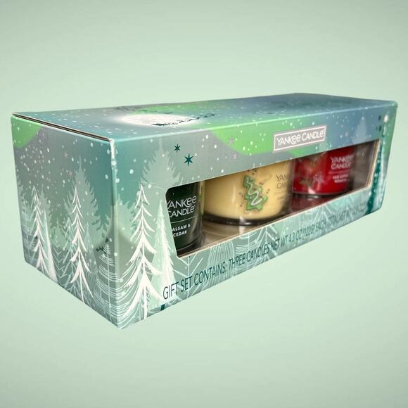 Yankee Candle 3 Pack Holiday Set-NIB - Picture 2 of 3